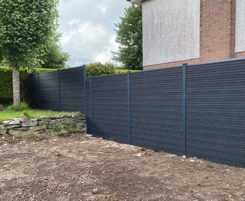 anthracite grey composite fencing