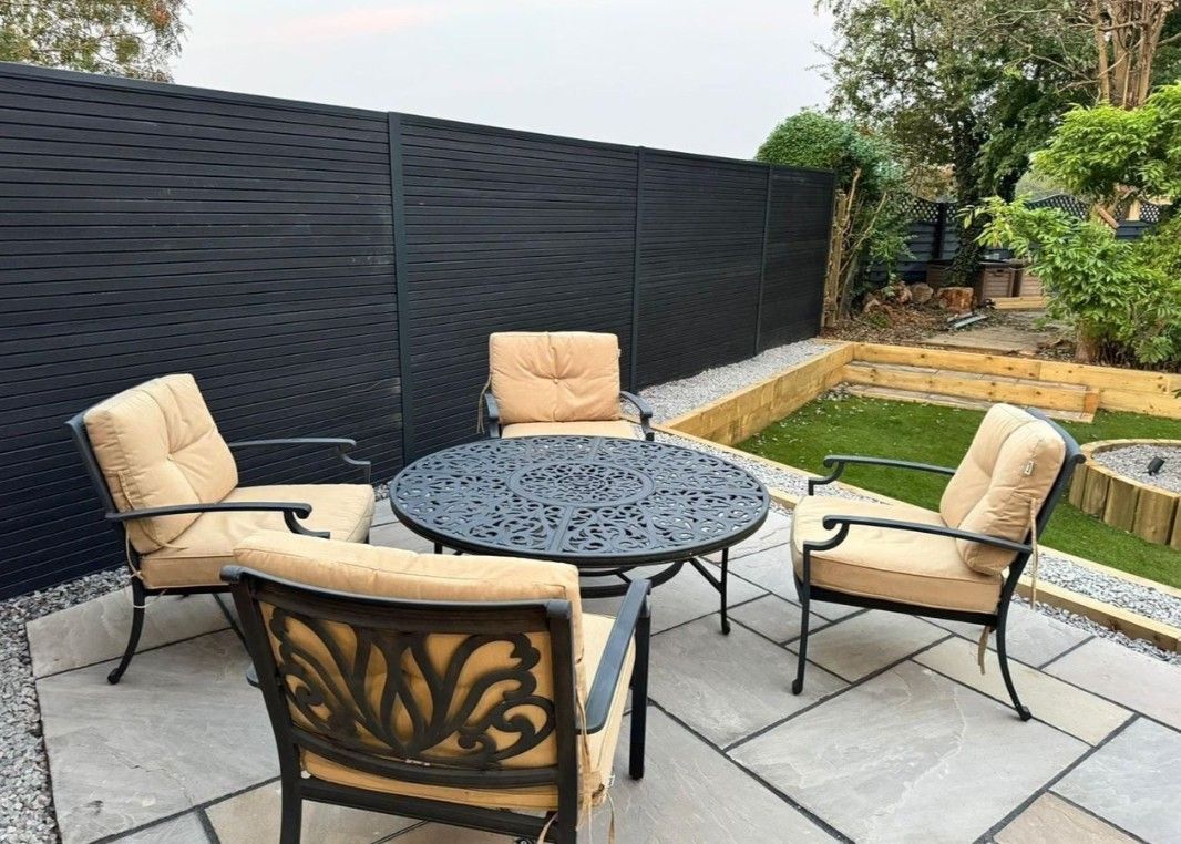 anthracite grey composite fencing