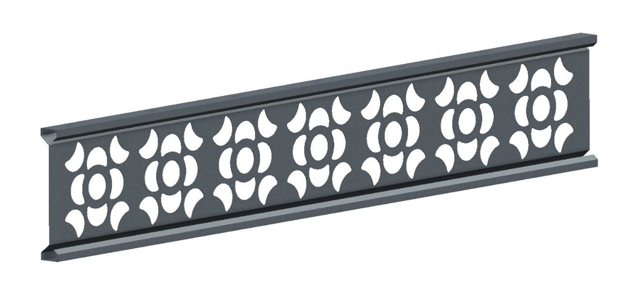 Composite Gates UK Anthracite Grey Composite Fence Trellis Decorative Panel