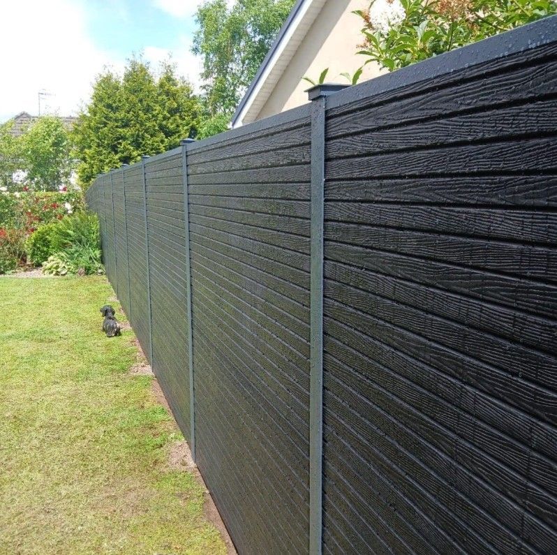 anthracite grey composite fencing