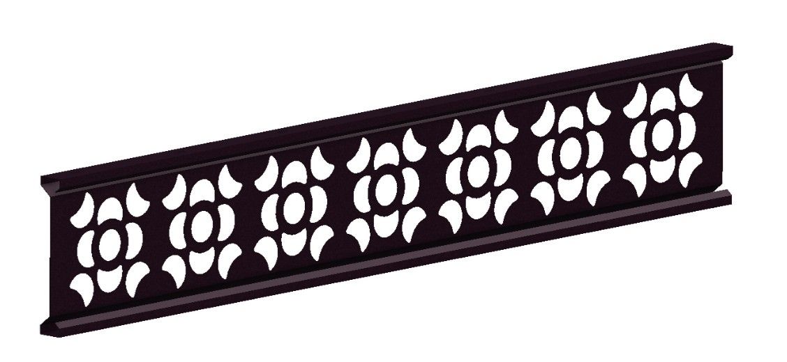 Composite Gates UK Black Composite Fence Trellis Decorative Panel