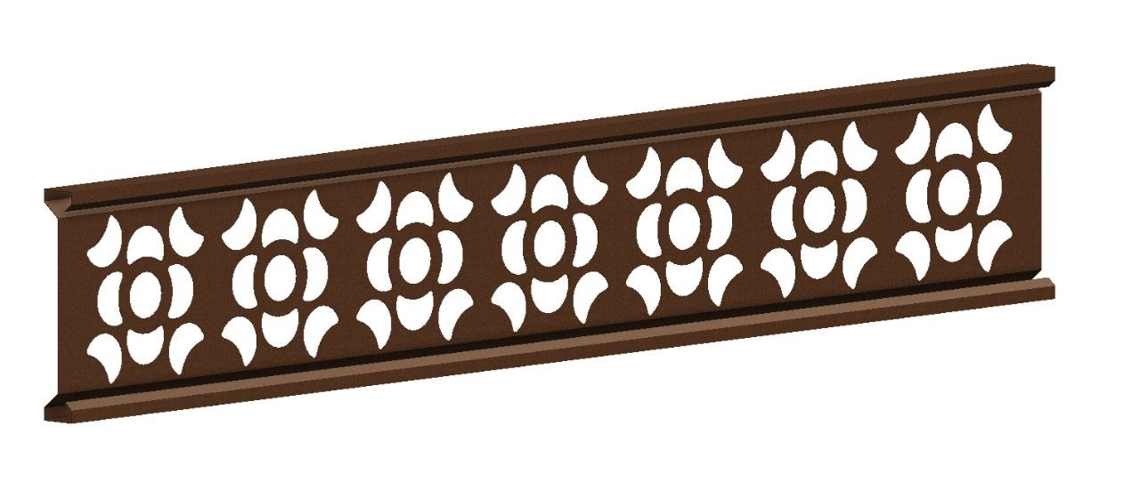 Composite Gates UK Brown Composite Fence Trellis Decorative Panel