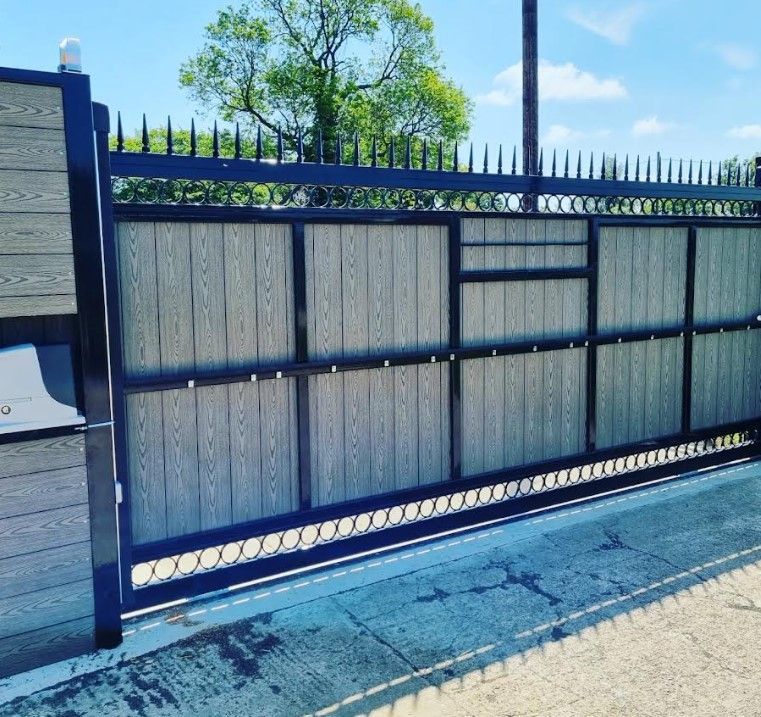 Composite Gates UK electric composite commercial gates St Helens