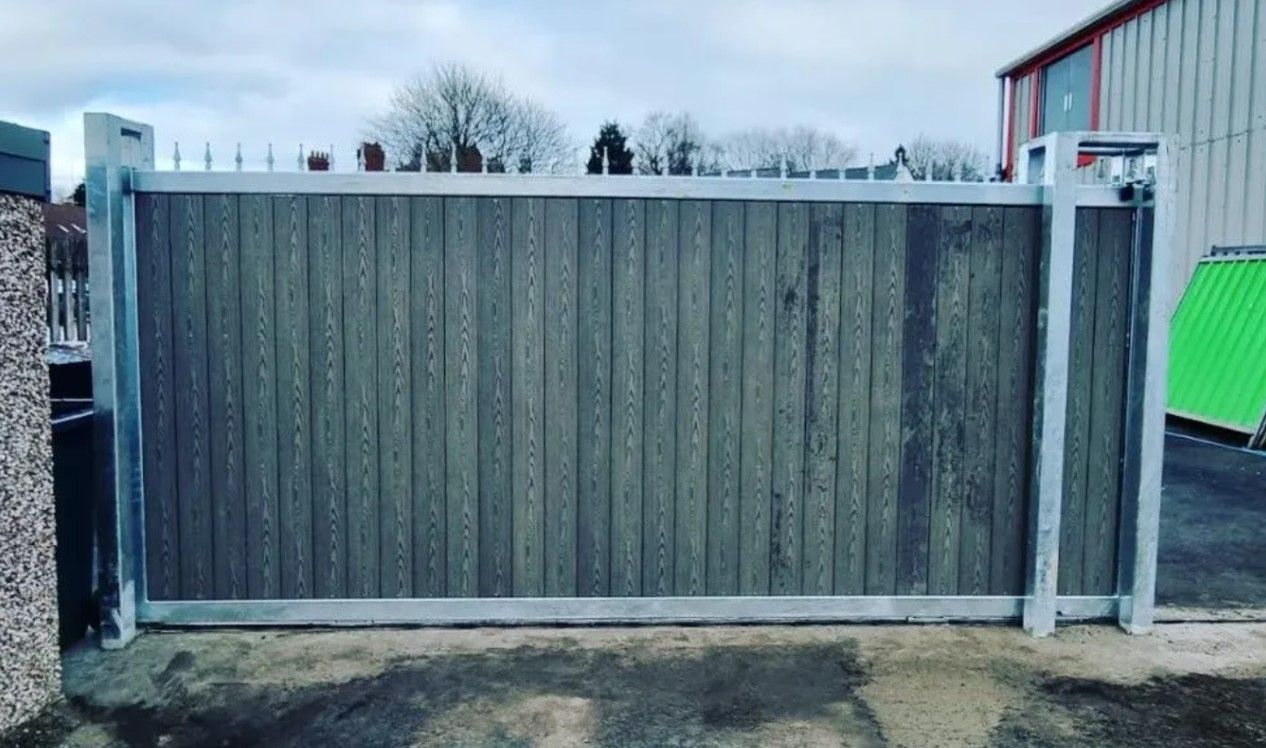 Composite Gates UK electric composite industrial gates Glasgow