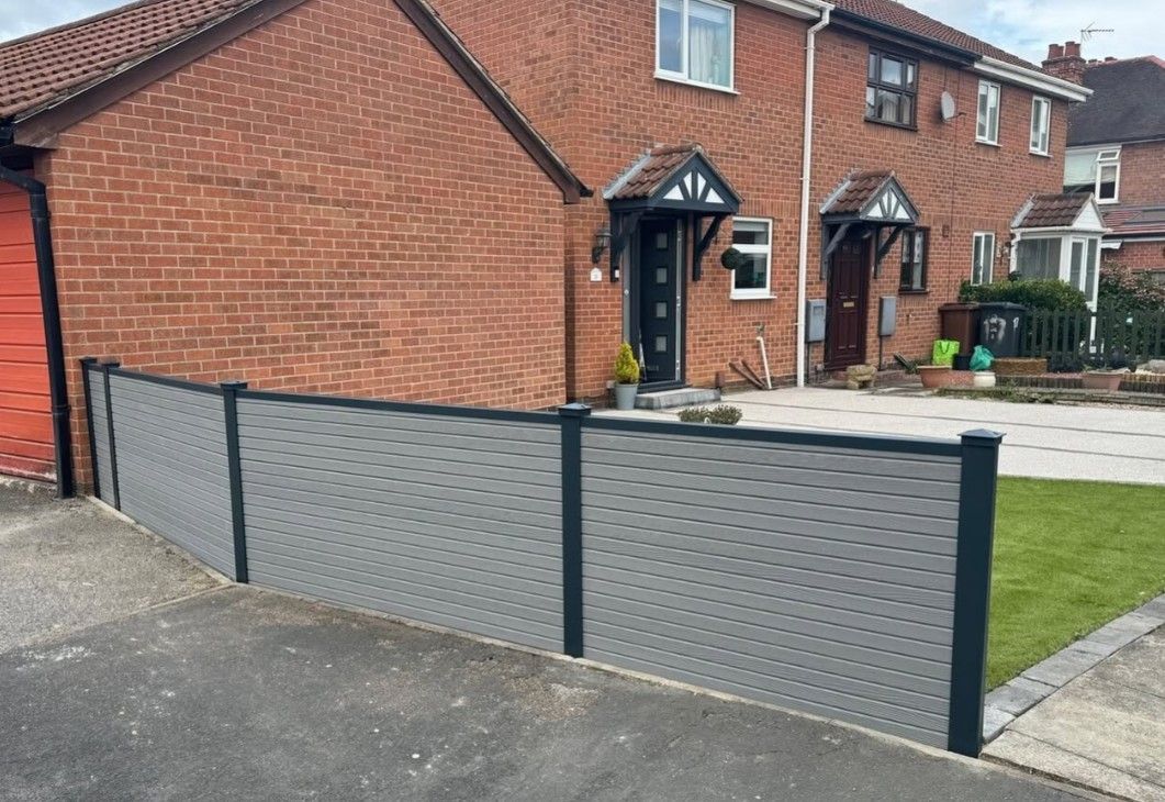 Composite Gates UK Wall 3 foot high front garden composite fencing in Derby