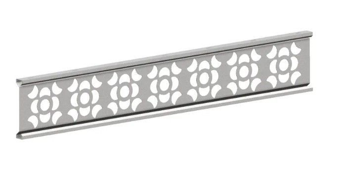 light grey composite fencing trellis