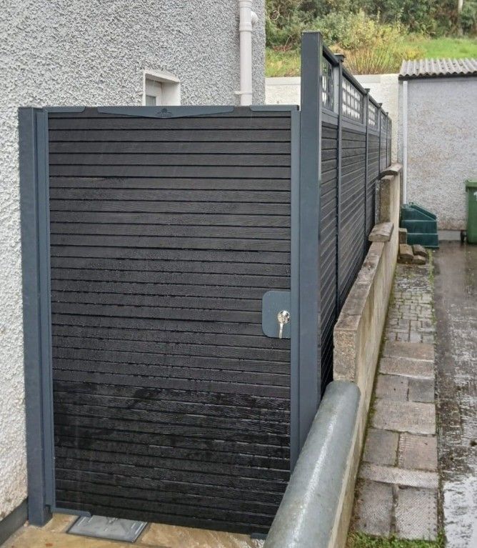 Light Grey Composite Side Gate in Blackpool