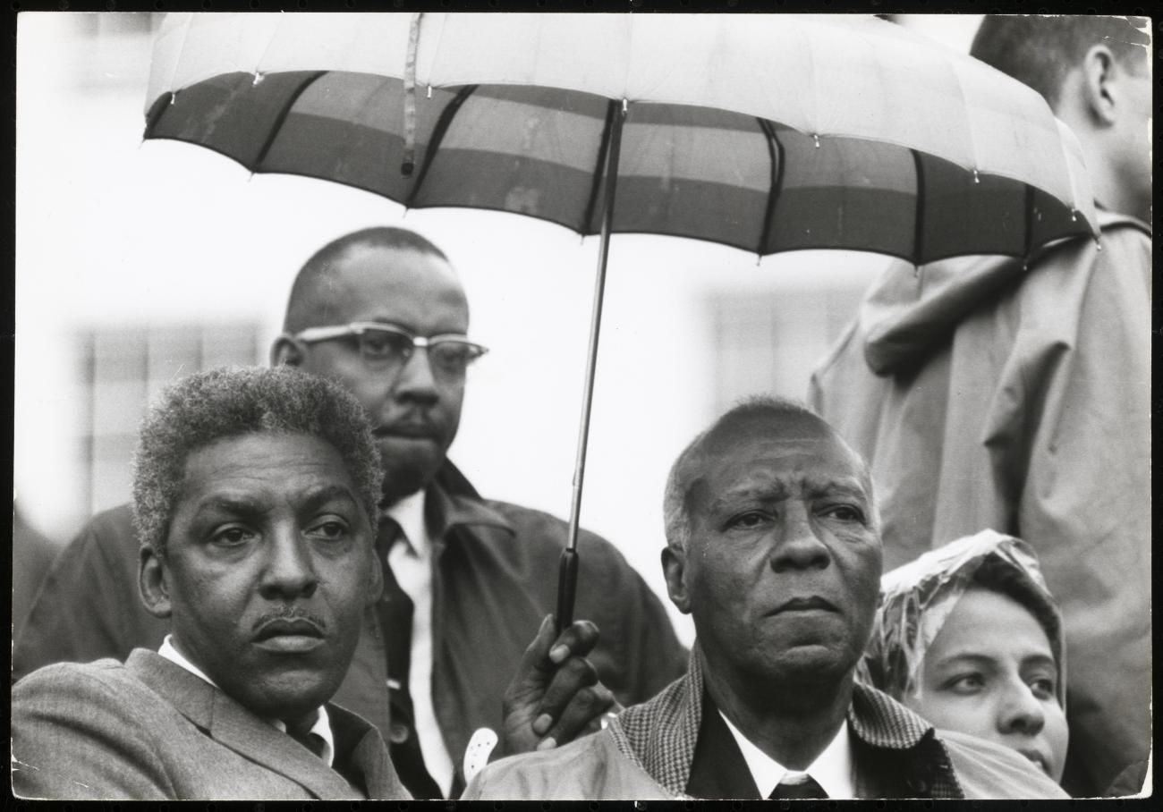 A photo of Rustin and Randolph from the National Museum of African American History and Culture - © Steve Schapiro 