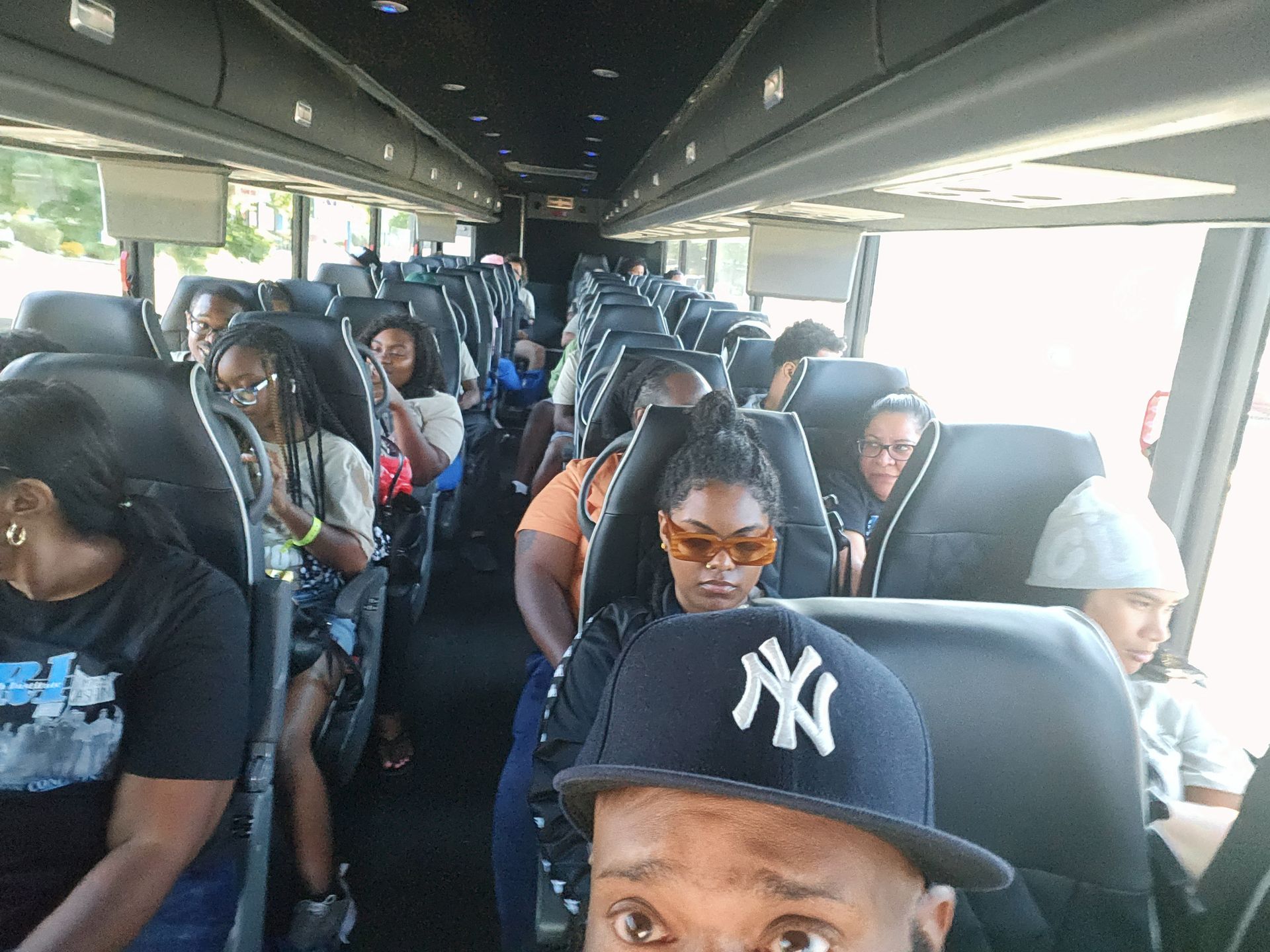 An APRI event bus, full of volunteers