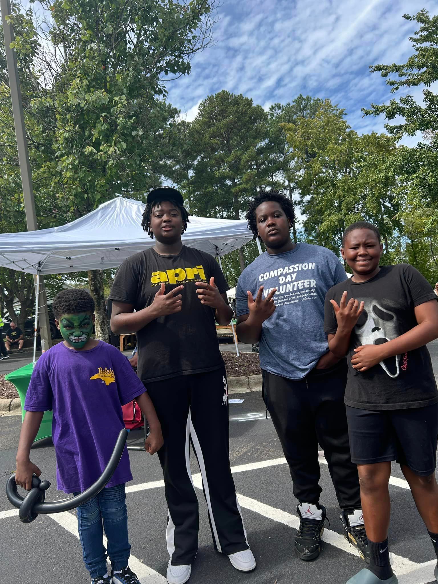 Male voter registration volunteers in North Carolina