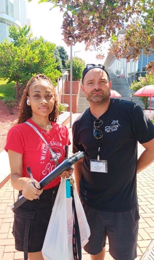 Beautiful and Handsome voter registration volunteers in North Carolina