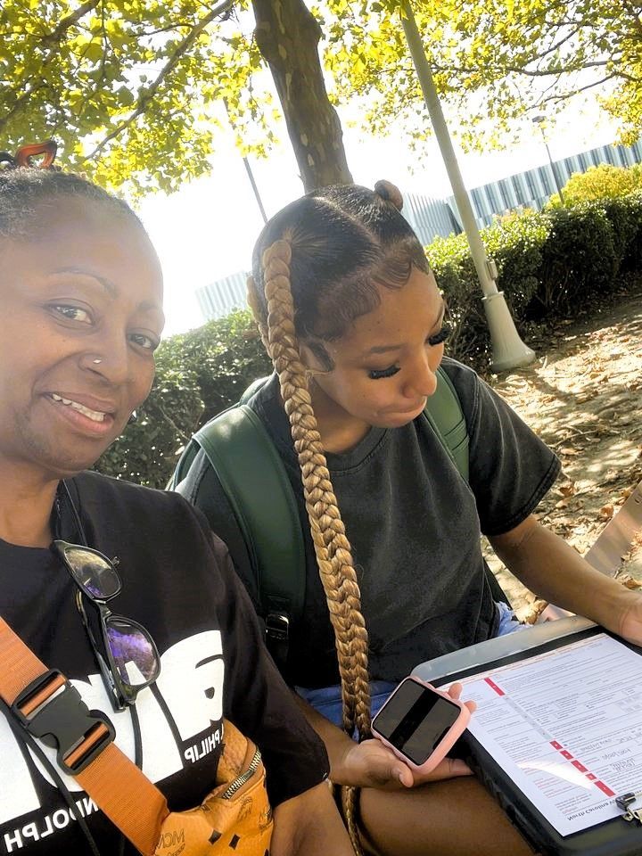 Beautiful voter registration volunteers in North Carolina outside