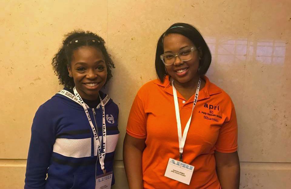 Two youth volunteers