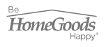 A logo for home goods that says `` be home goods happy ''.