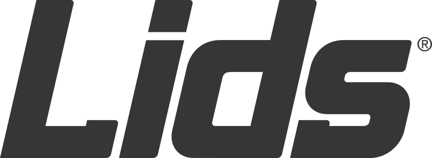A black and white logo for lids on a white background.