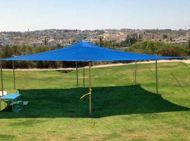 רשת הצללה לגינה