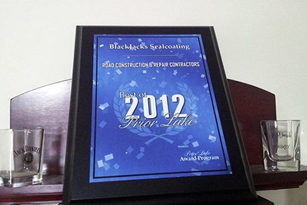 A plaque with the year 2012 on it