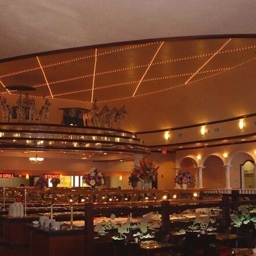 Lighting Installation  — Restaurant Food Stand With Beautiful Ceiling in Richardson, TX