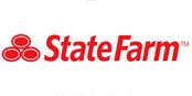 The state farm logo is red and white on a white background.