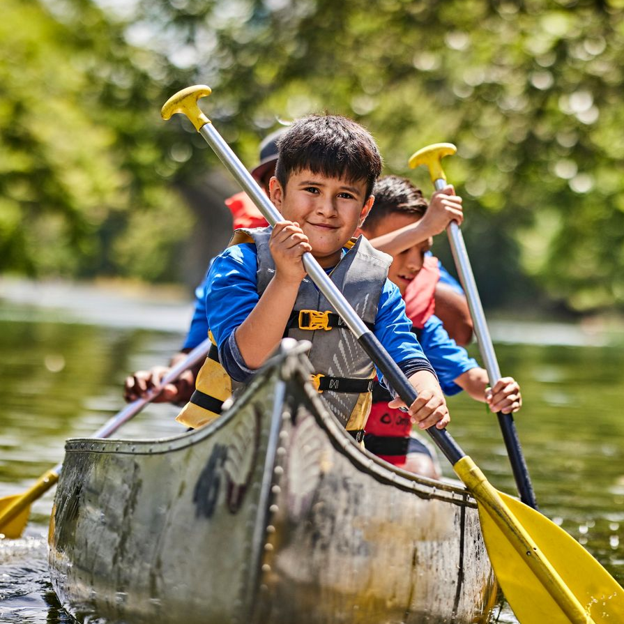 scouts folding an american flag