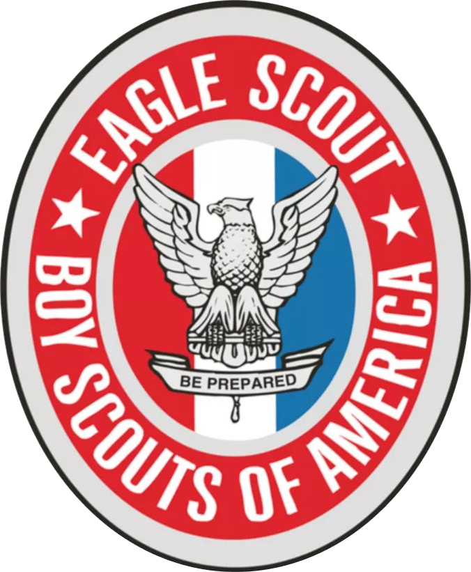 The logo for eagle scout boy scouts of america