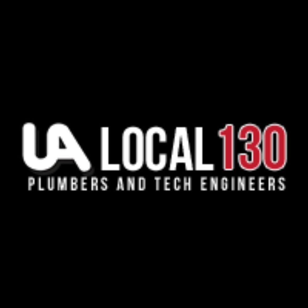 The logo for ua local 130 plumber and tech engineers