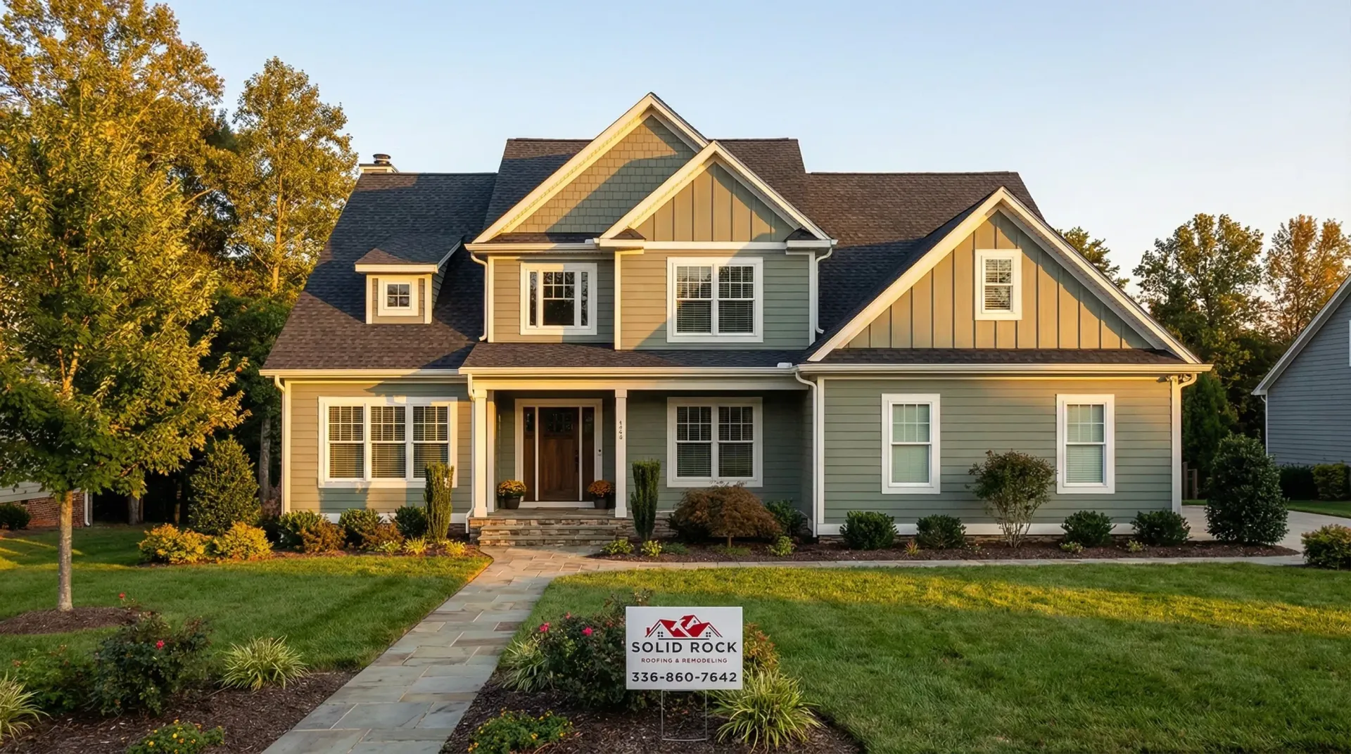 Completed roofing project by top roofing companies High Point NC