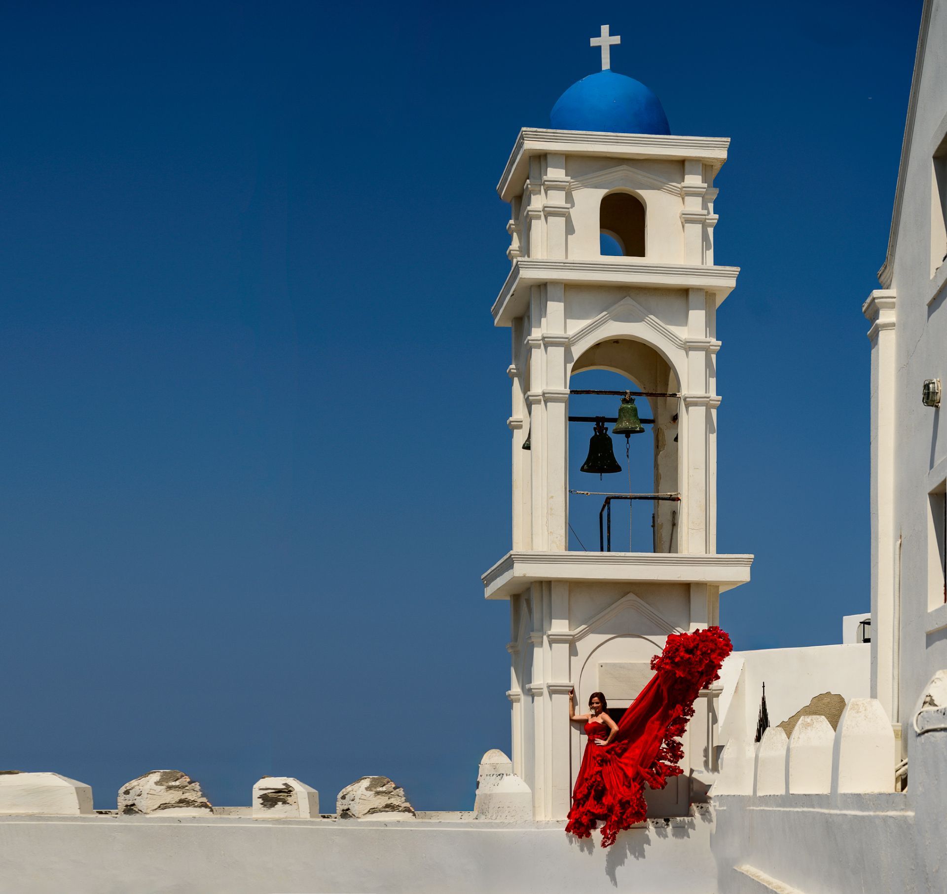 Santorini Flying Dress