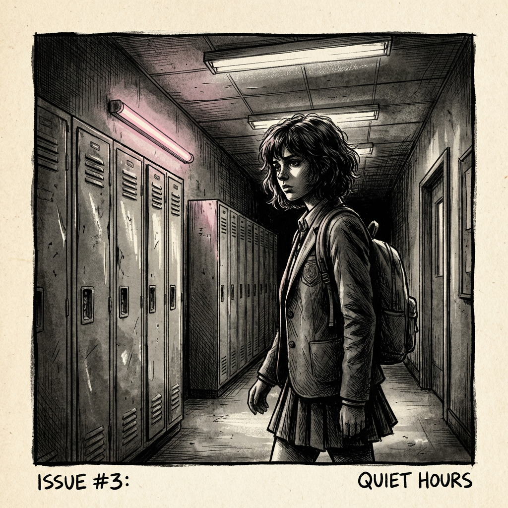 High School teenager in school uniform