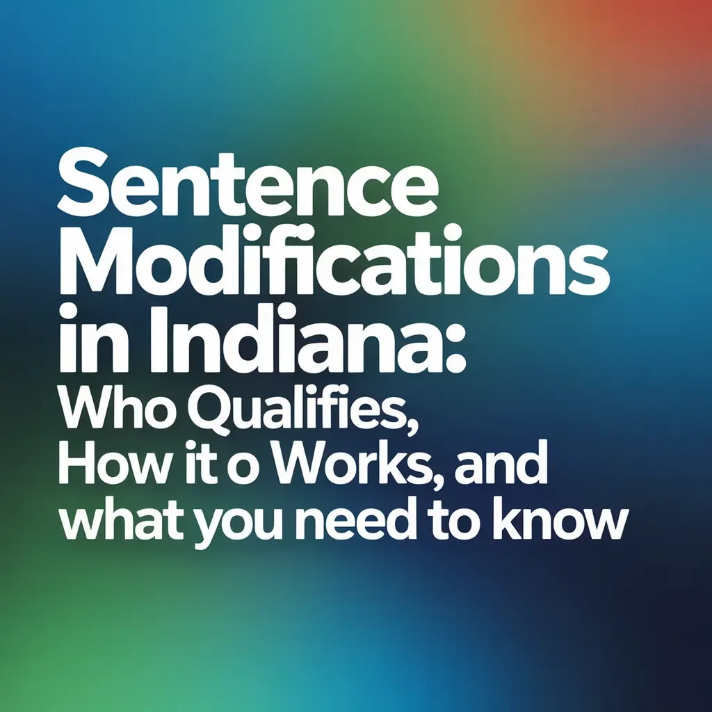 Indiana sentence modification