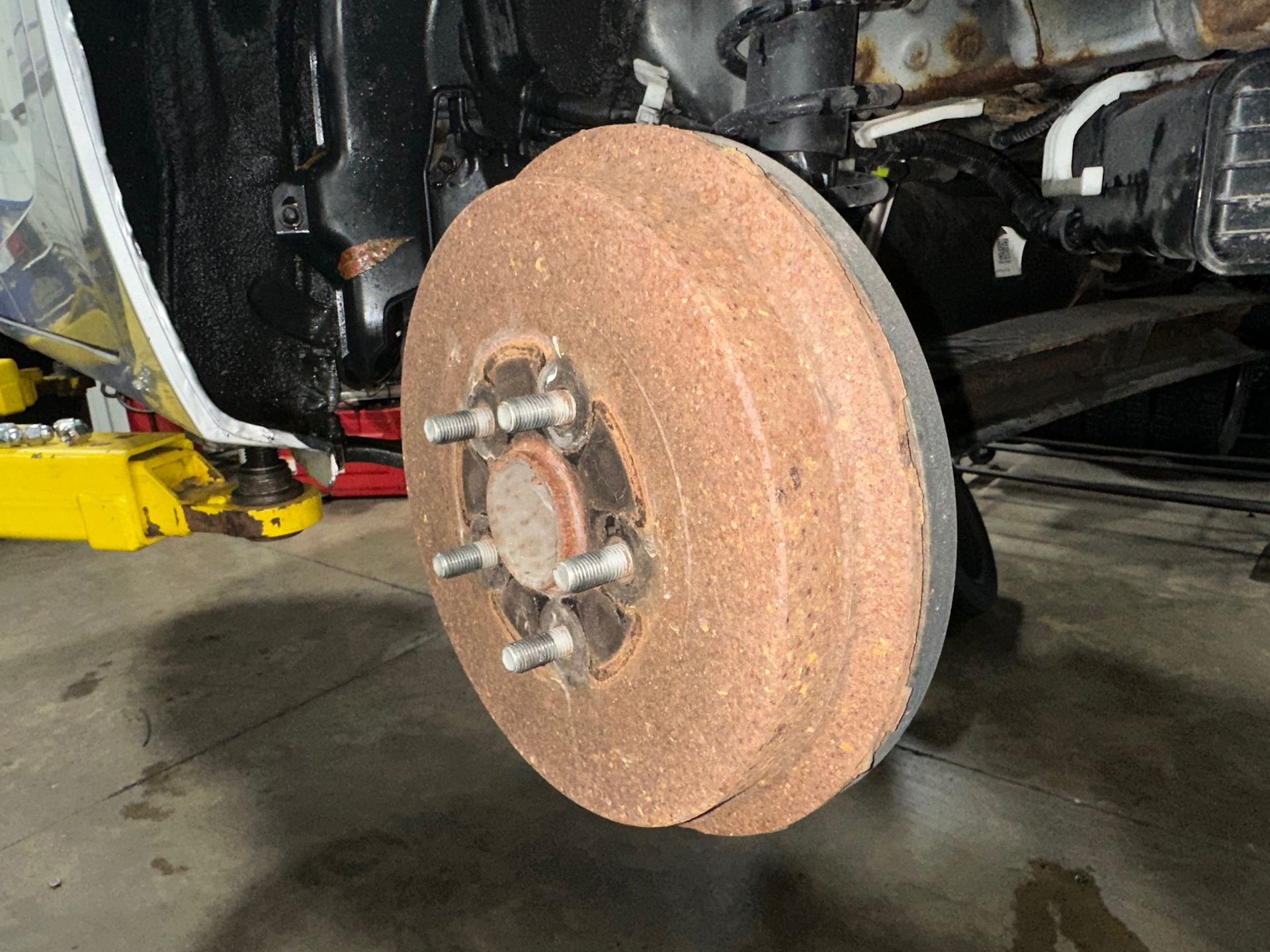 Rear Drum Brake on Vehicle in shop | Lou's Car Care Center, Inc.