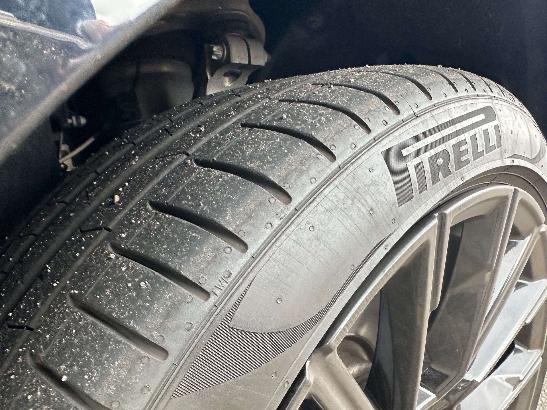 A close up of a tire on a car with the word irelli on it  | Lou's Car Care Center, Inc.