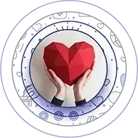 A person is holding a red paper heart in their hands. | Lou's Car Care Center