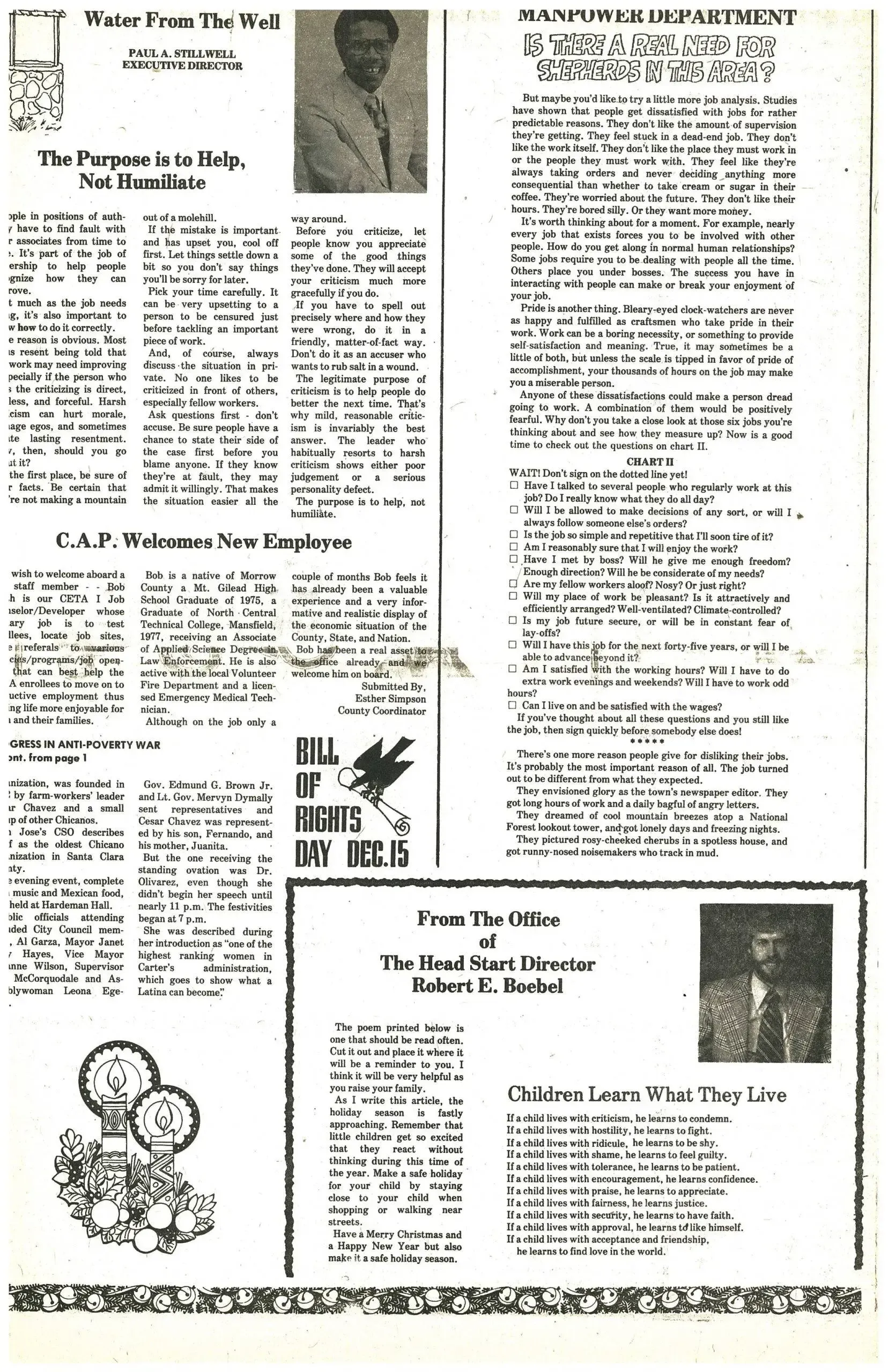 A page of a newspaper with a picture of a man on it.