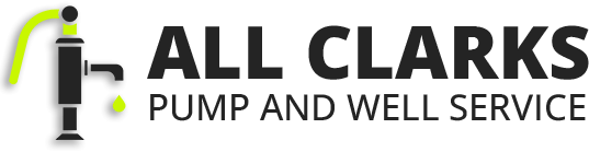 Logo for All Clarks Pump and Well Service: a well pump graphic and text.