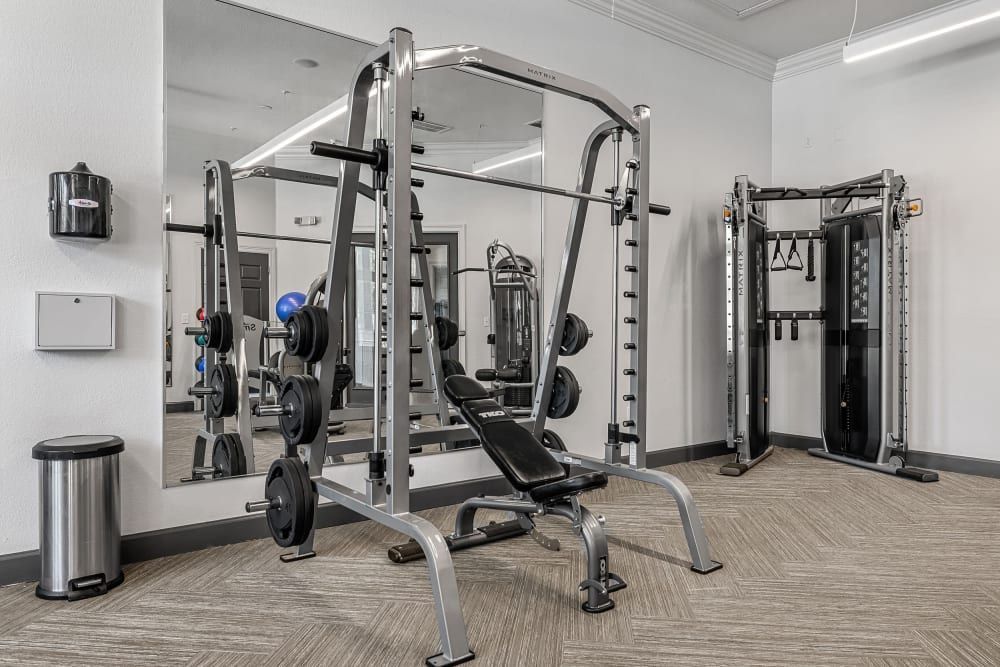 Fitness center at Marquis Bandera in San Antonio, TX.