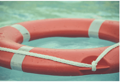 life preserver ring in water for how to help someone having a panic attack