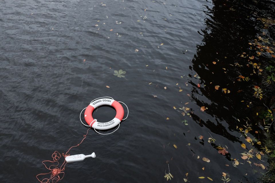 life saving ring in water for surviving unexpected