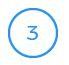 The number three is in a blue circle on a white background.