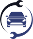 A car is surrounded by a wrench in a circle.
