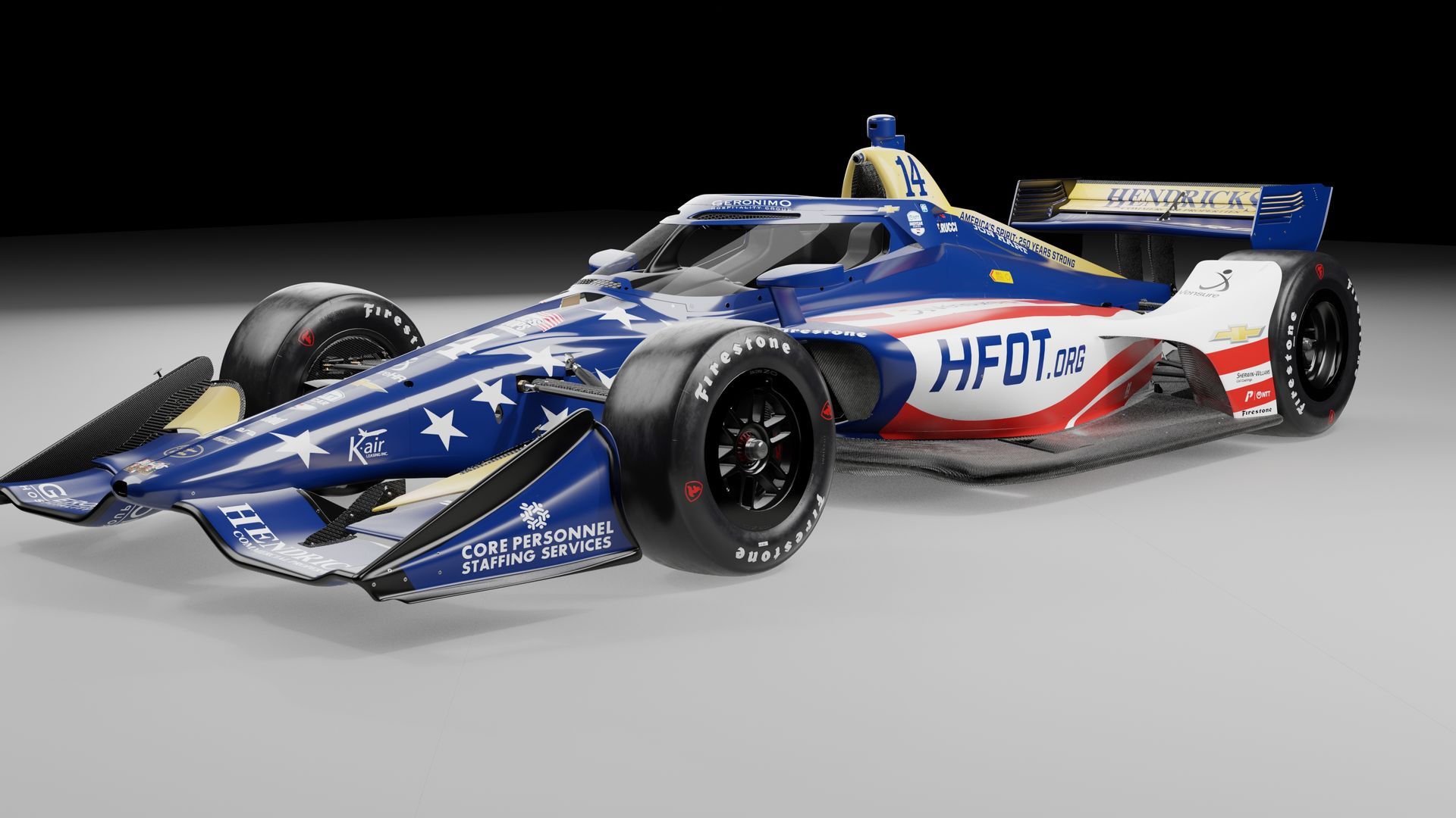 Core Personnel and AJ Foyt logos in a lockup presentation