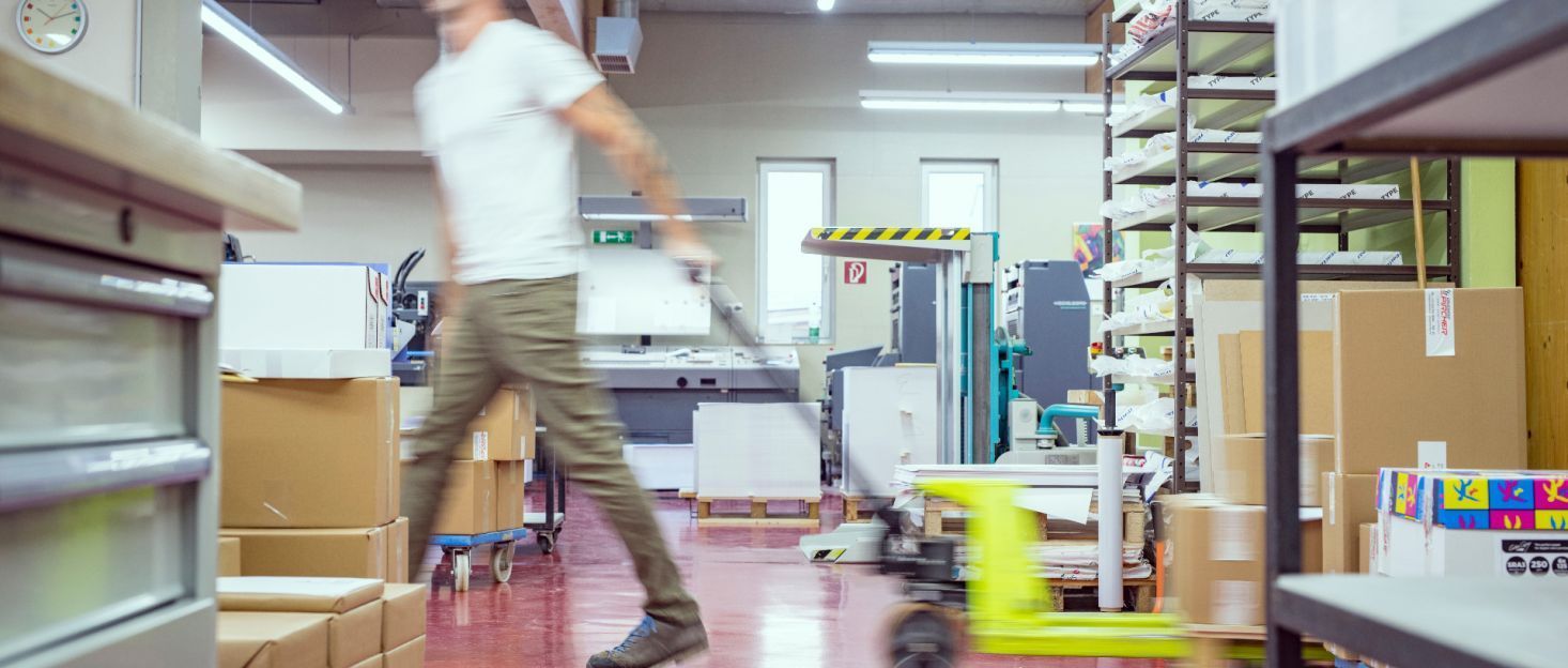 Lieferung Printprodukte