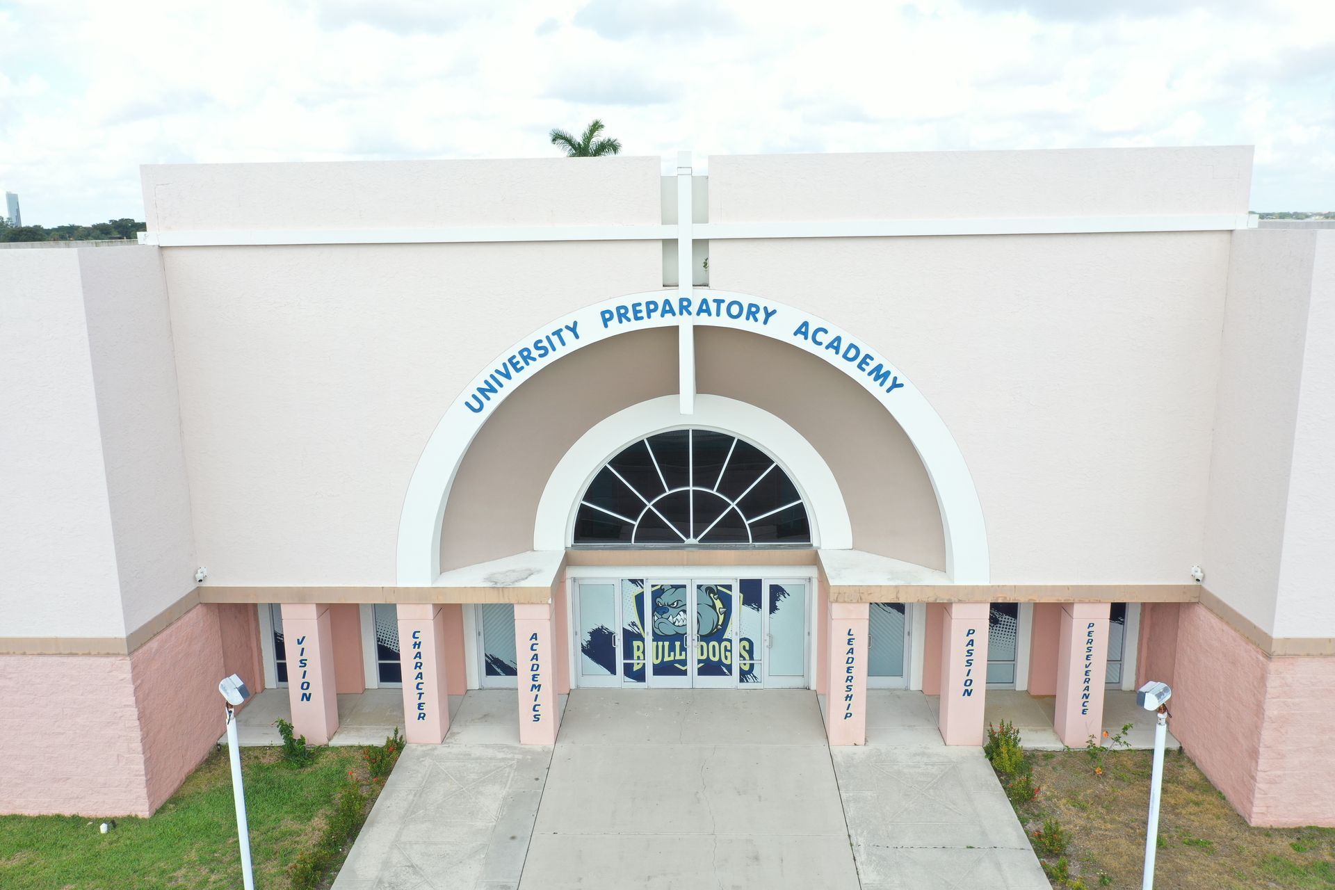 Front of building