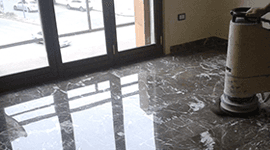 pavimento in marmo impermeabilizzato