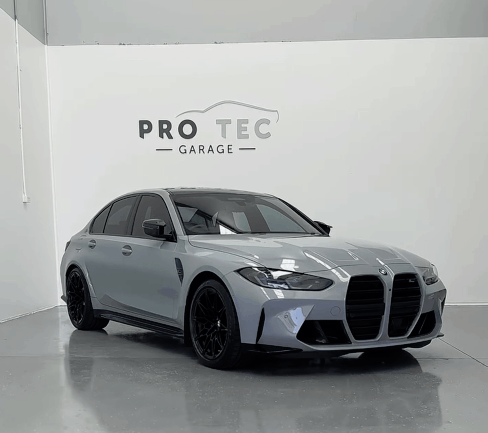 BMW M3 Competition with protection package “Gold Package”.