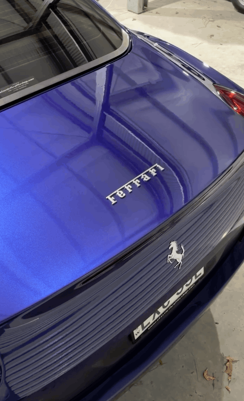 Ferrari California coming in for a Feynlab Ceramic v2 coated and paint correction and rear panel