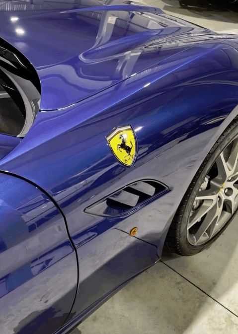 Ferrari California coming in for a Feynlab Ceramic v2 coated and paint correction front panel