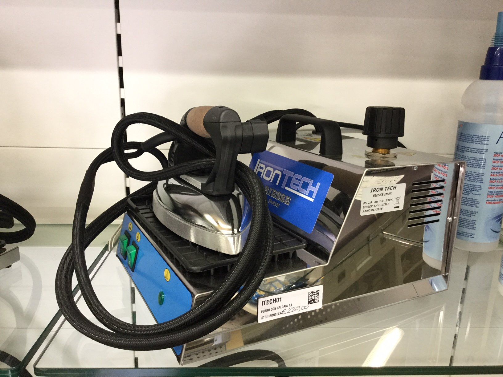 riparazione ferro da stiro con caldaia