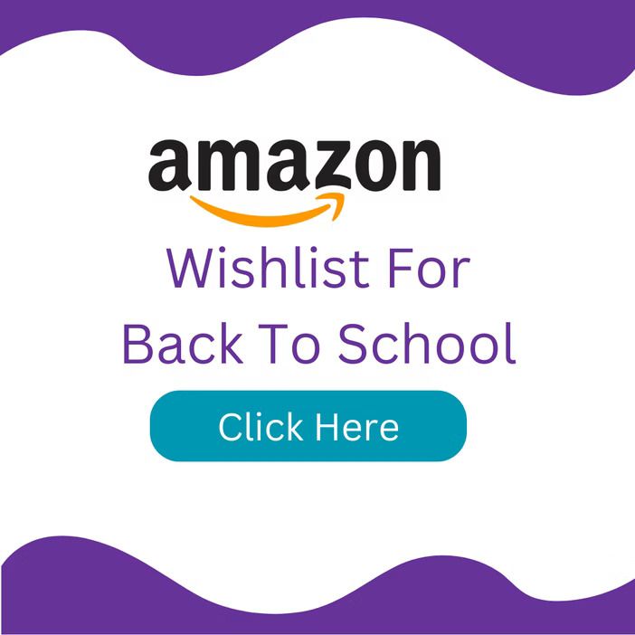 Amazon back-to-school wishlist ad with logo,