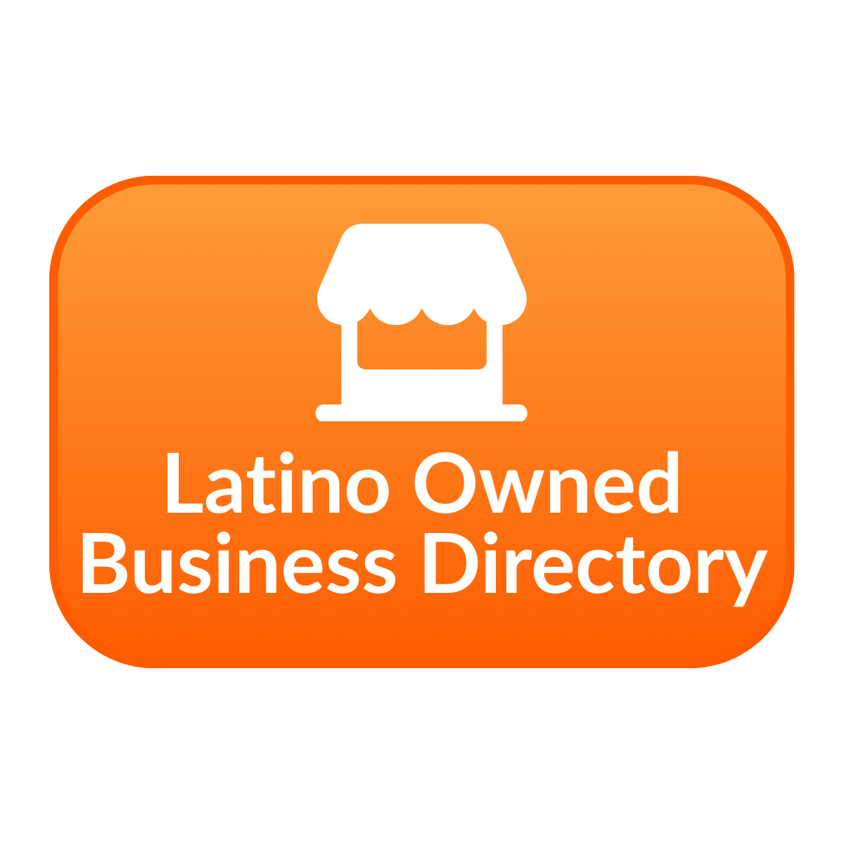 Orange button with store icon, text 